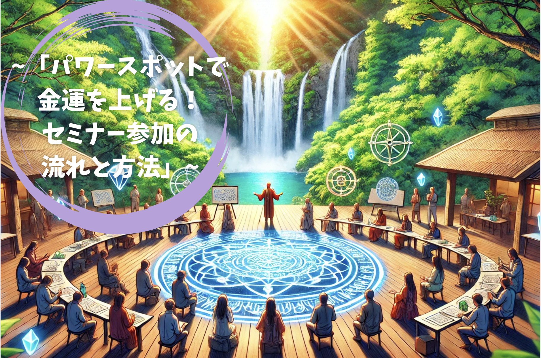 「パワースポットで金運を上げる！セミナー参加の流れと方法」